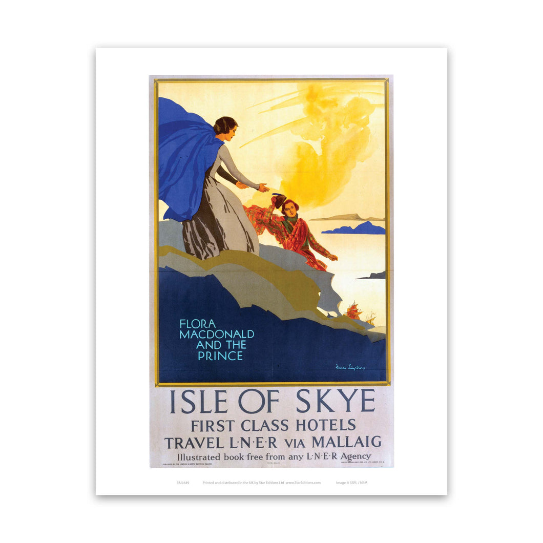 Isle Of Skye - Flora Macdonald and the prince Art Print