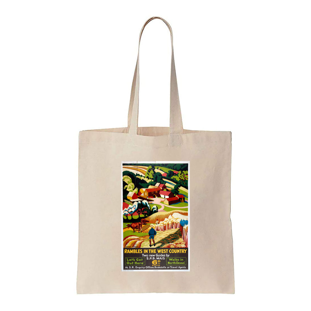 Rambles in the West Country - Walks in North Devon - Canvas Tote Bag