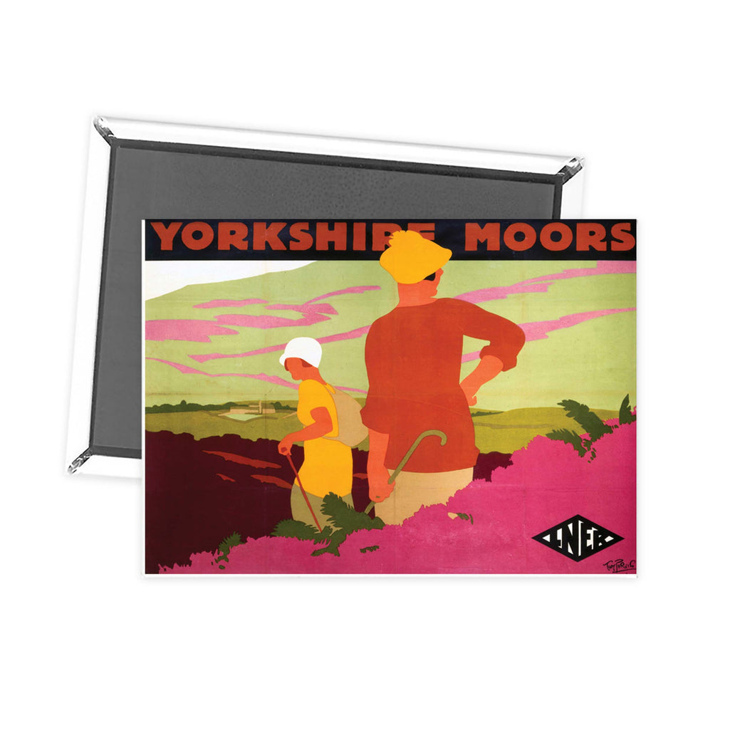 Yorkshire Moors - LNER Rambling - RAIL665 Fridge Magnet