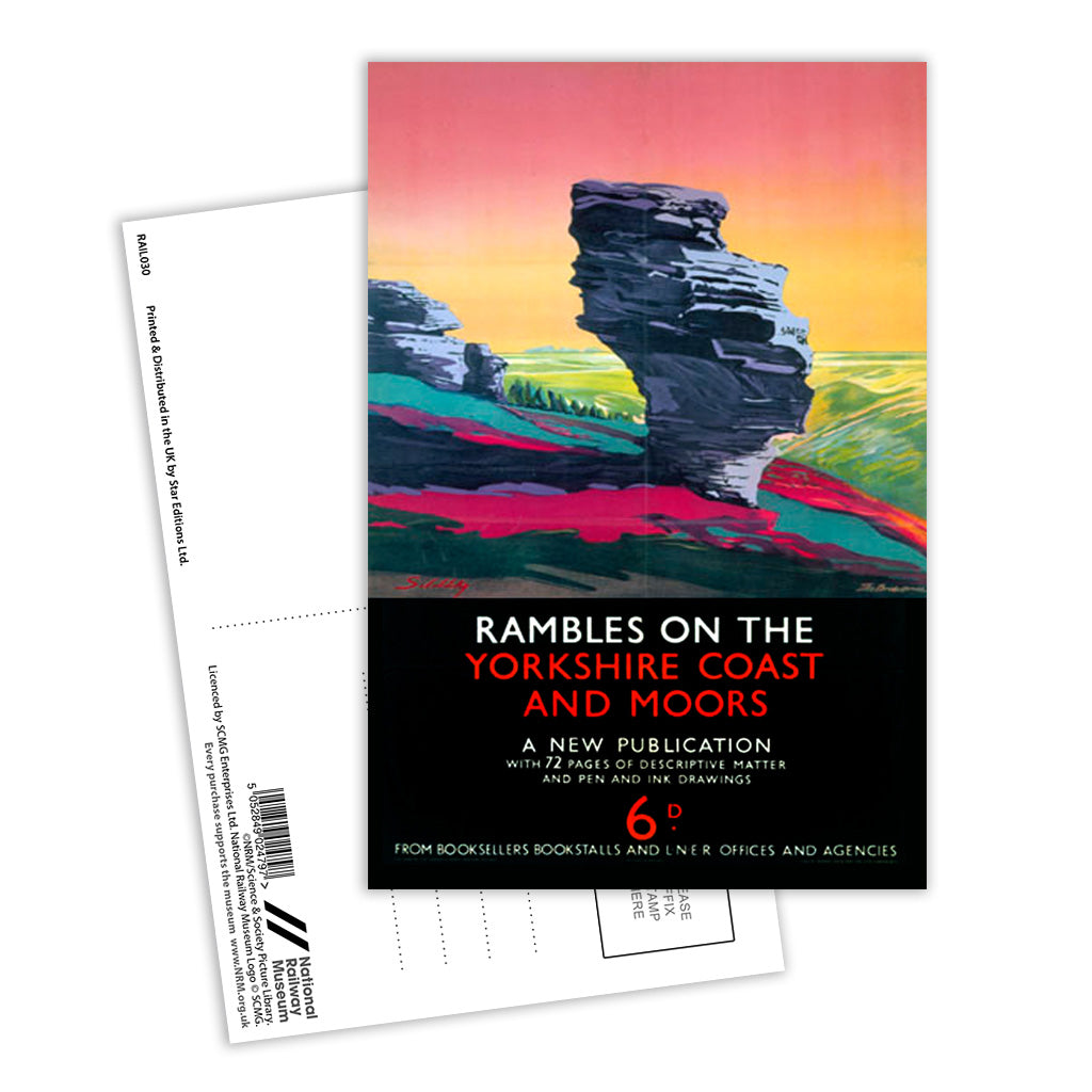 Rambles on the Yorkshire Coast and Moors Postcard Pack of 8