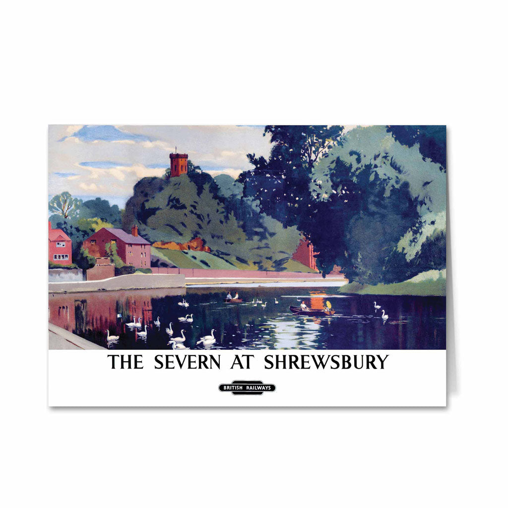 Severn at Shrewsbury - British Railways Greeting Card