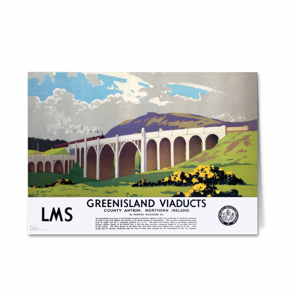 Greenisland Viaducts - Northern Ireland Greeting Card