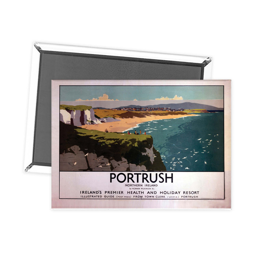 Portrush - Northern Ireland Premier Health and holiday Resort Fridge Magnet