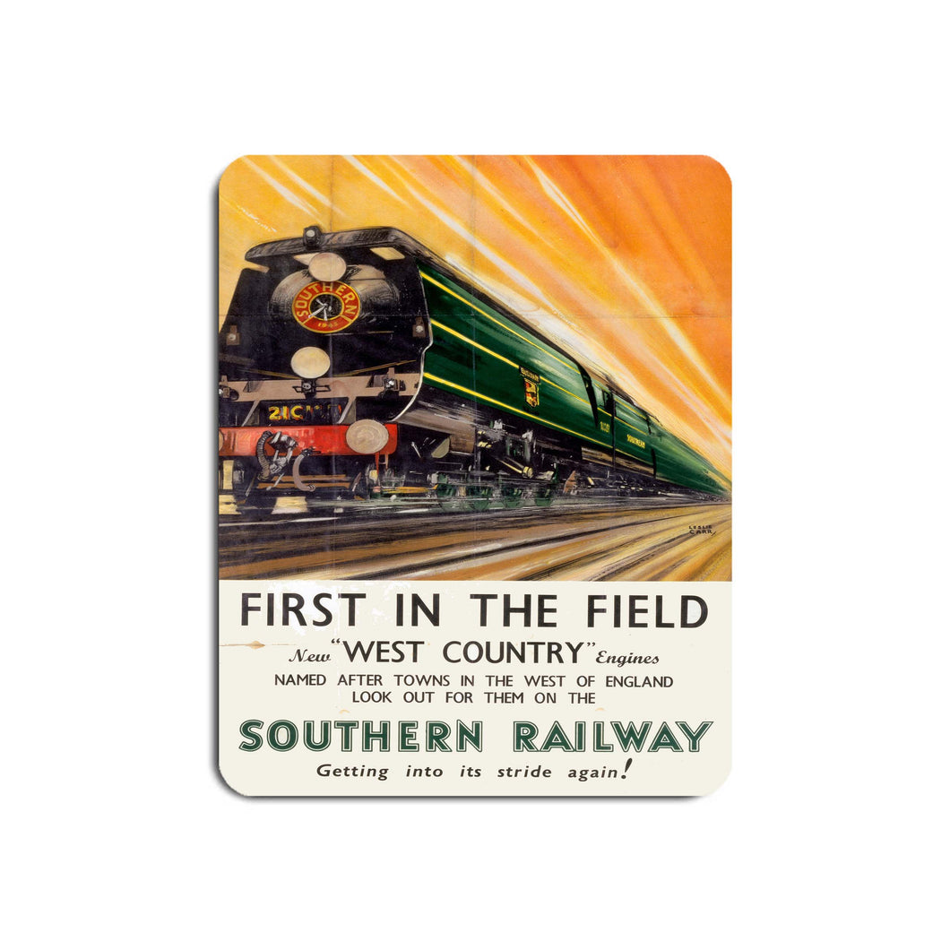 First in the field west country engines - Southern Railway - Mouse Mat