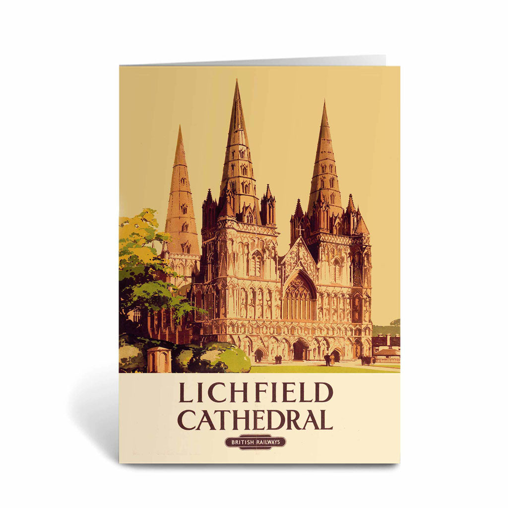 Lichfield Cathedral - British Railways Greeting Card