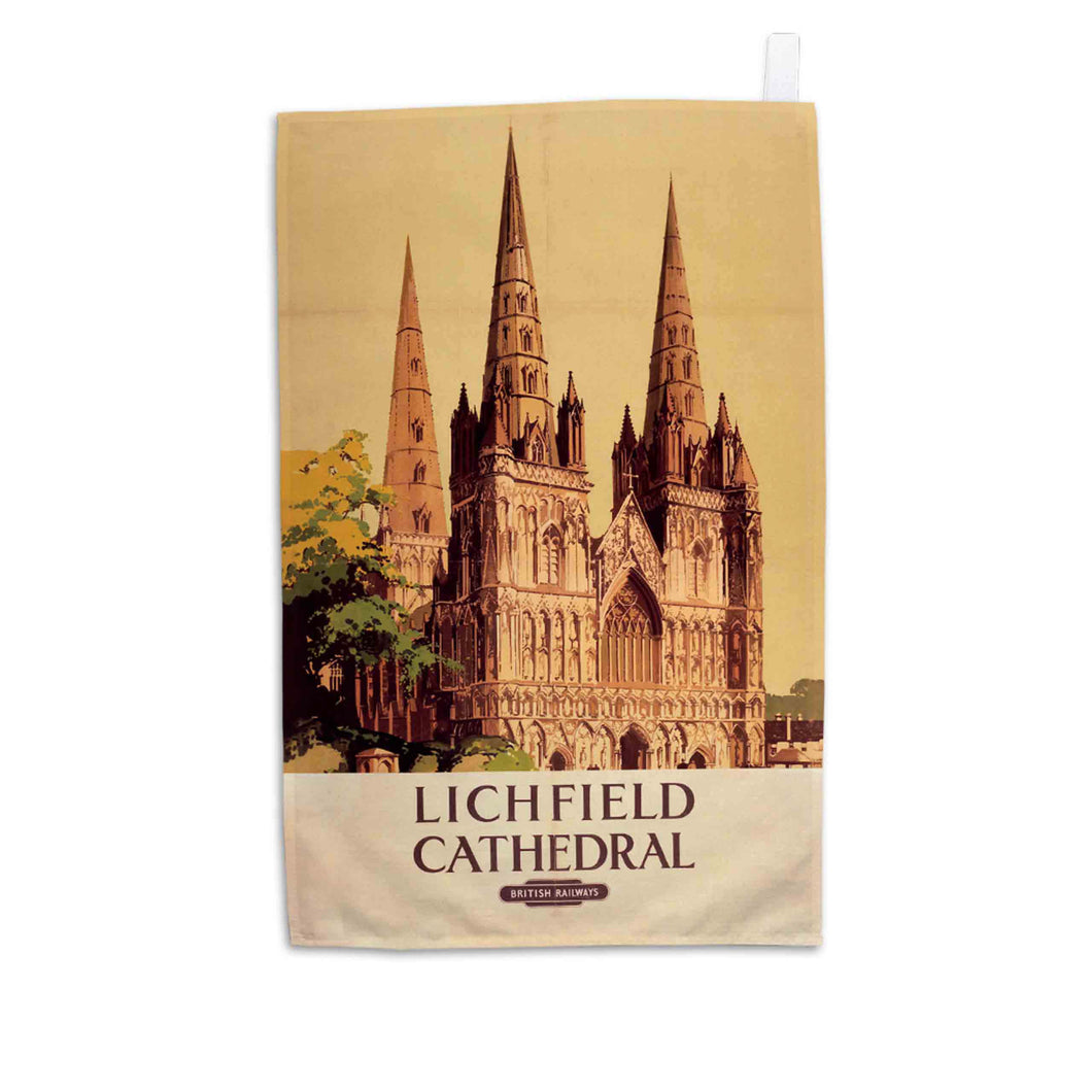Lichfield Cathedral - British Railways - Tea Towel
