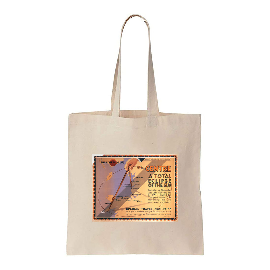 The Eclipse of 1927 - A total Eclipse of the Sun - Canvas Tote Bag