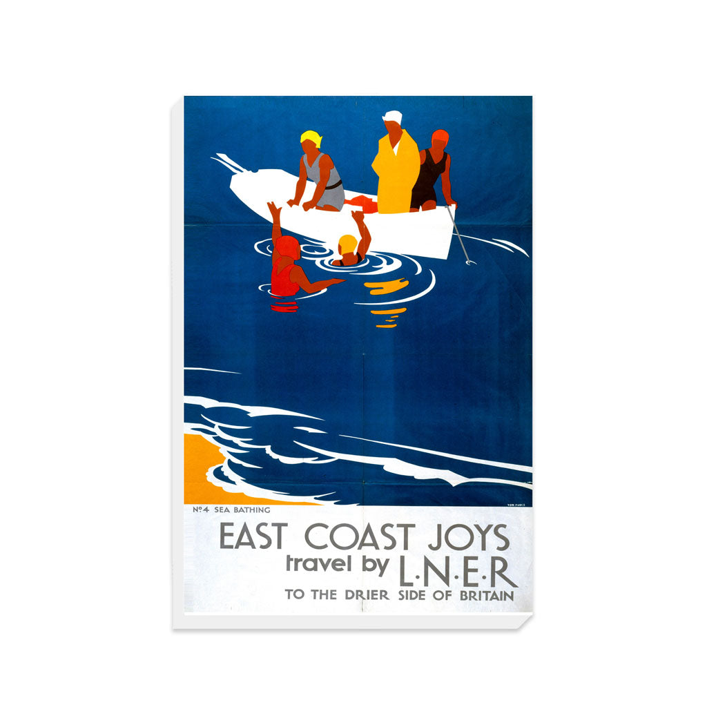 East Coast Joys - No 4 Sea Bathing - Canvas