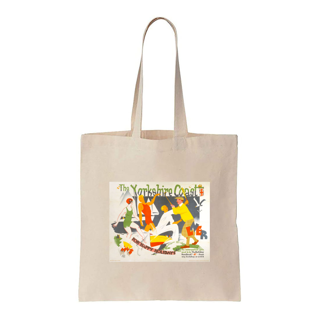 Yorkshire Coast for happy holidays -LNER - Canvas Tote Bag