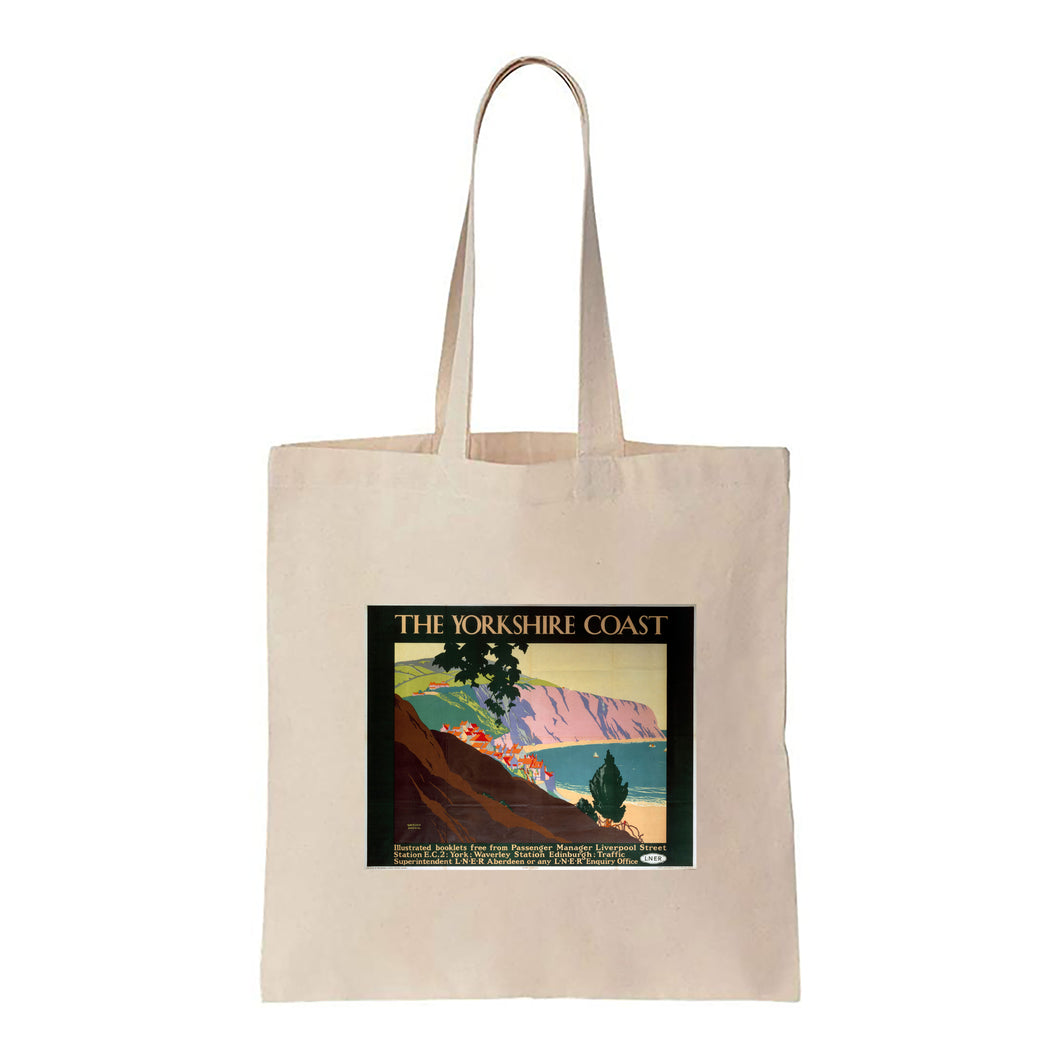 Yorkshire Coast - Hillside town on the coast - Canvas Tote Bag