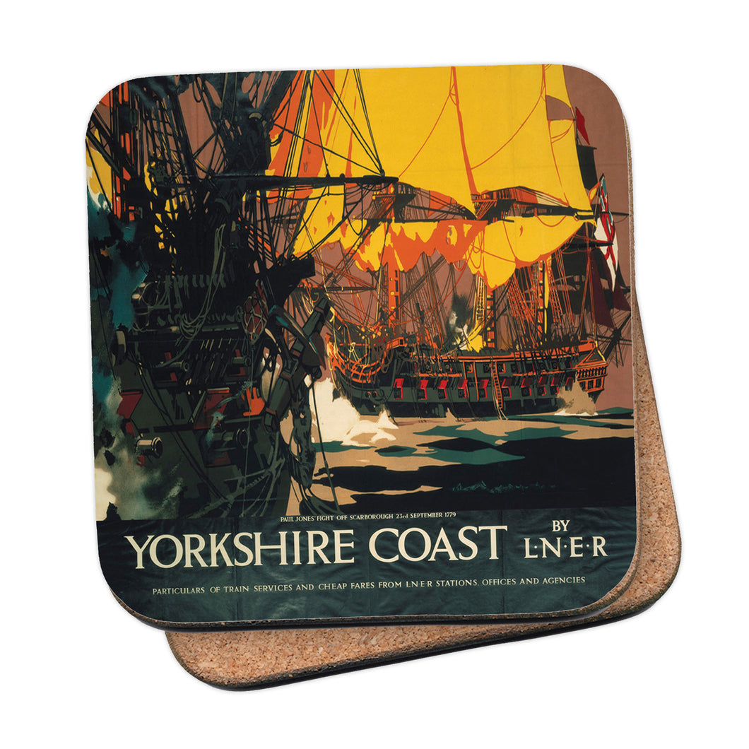 Yorkshire Coast - Paul Jones fights off Scarbough 23rd sept 1779 Coaster
