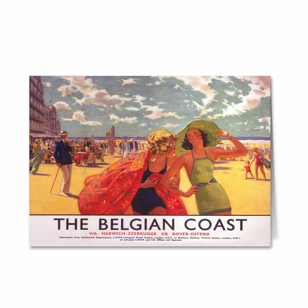 The Belgian Coast via Harwich Greeting Card