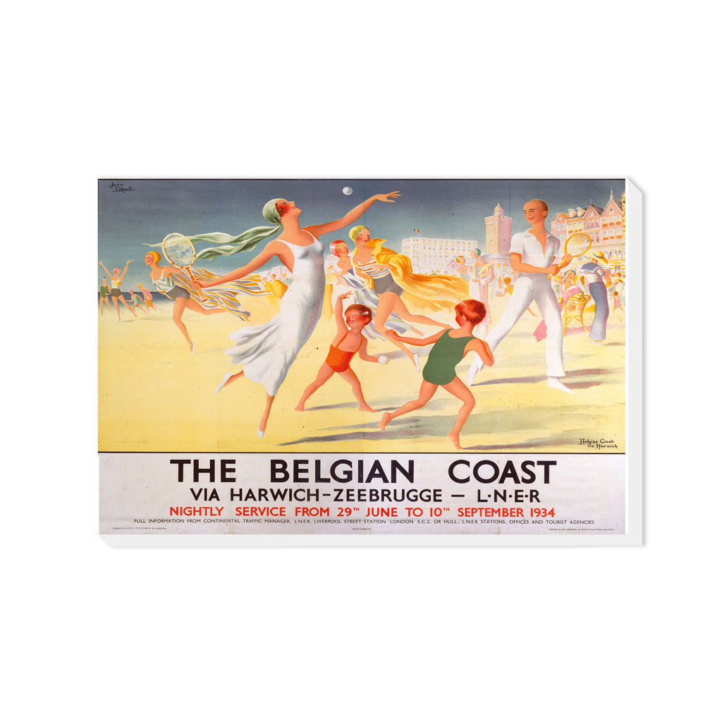 Belgian coast via harwich - Beach tennis - Canvas