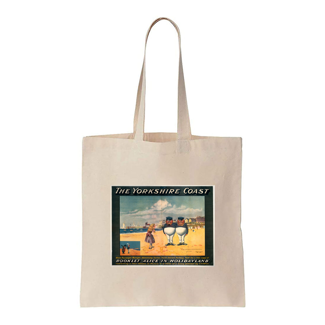 Alice in Holidayland - The Yorkshire coast - Canvas Tote Bag