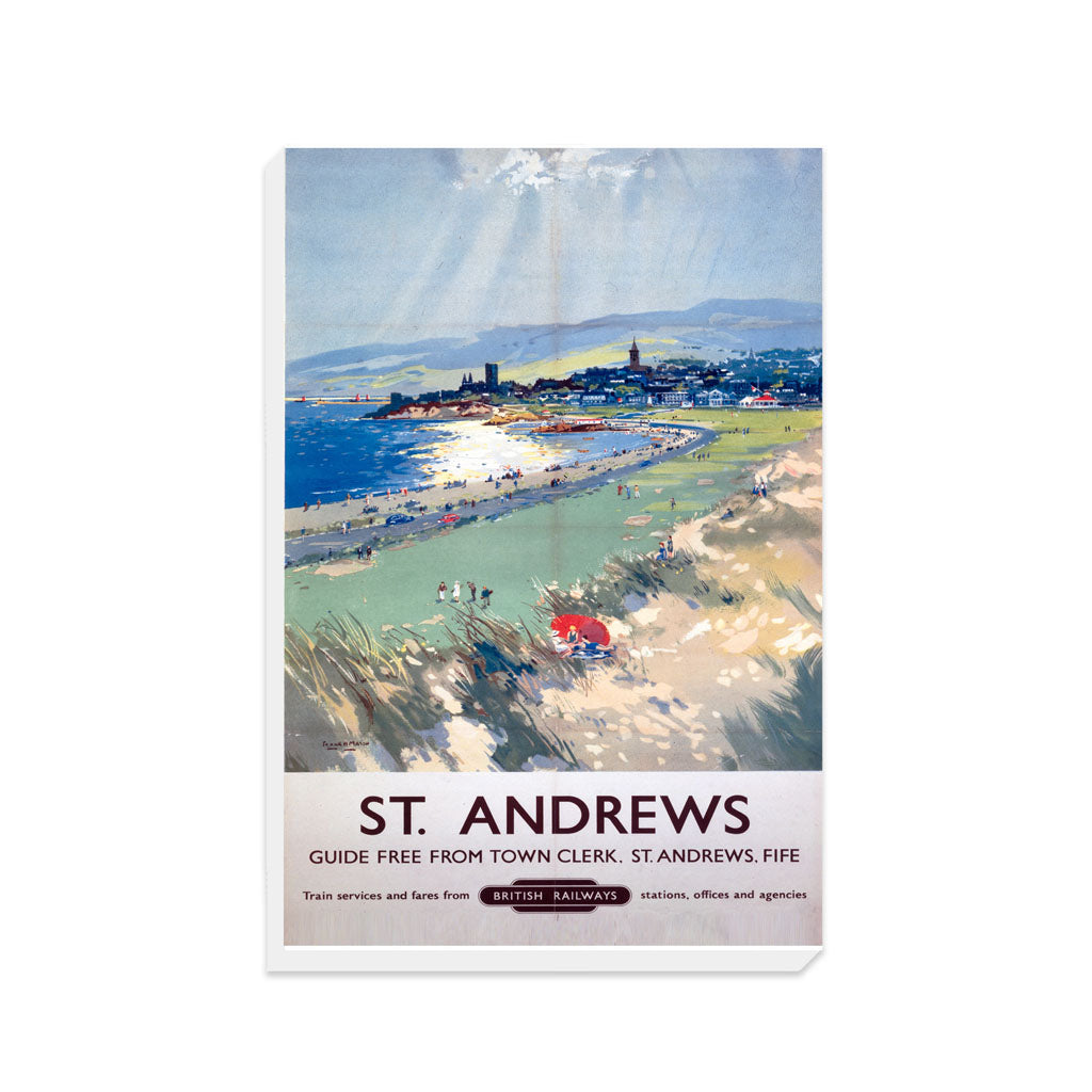 St Andrews coast - British railway painting - Canvas