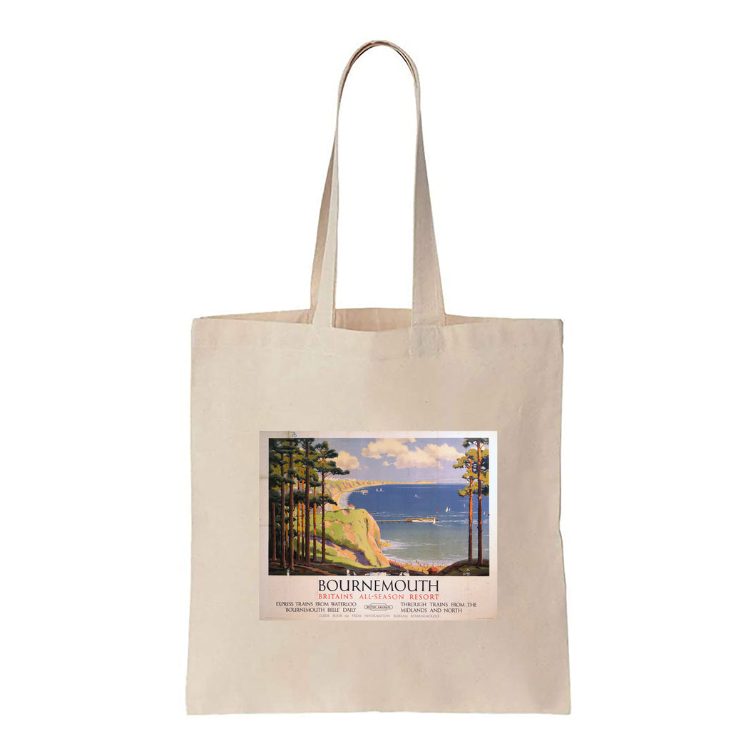 Bournemouth - Britains all season resort - Canvas Tote Bag