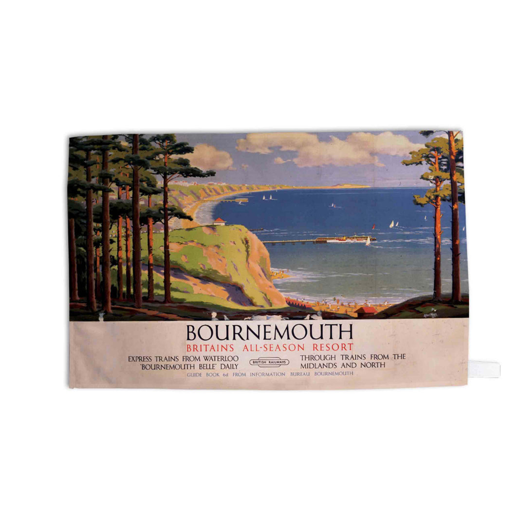 Bournemouth - Britains all season resort - Tea Towel