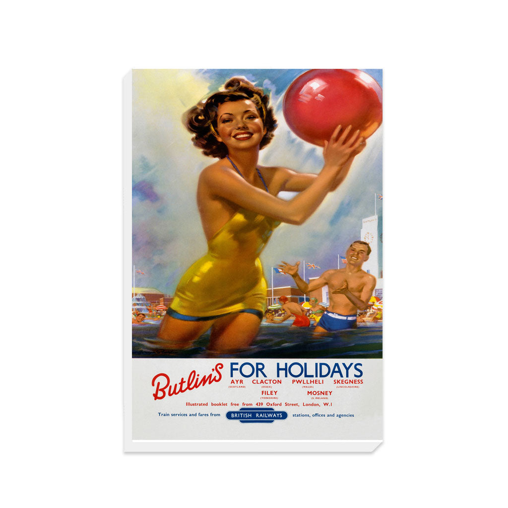 Butlins for Holidays - Ayr Clacton Pwllheli Skegness Filey Mosney - Canvas