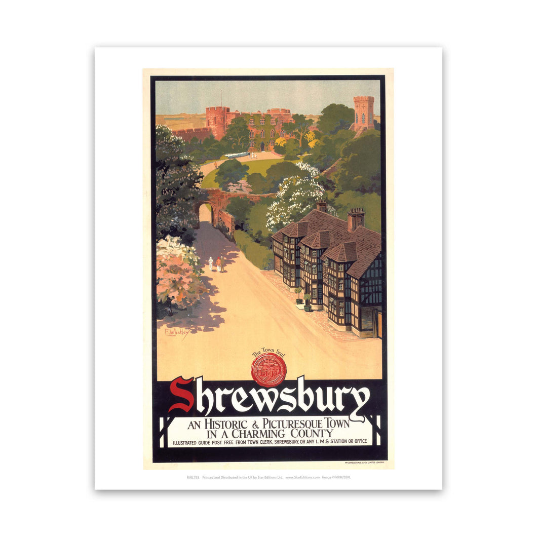 Shrewsbury - Historic and Picturesque town Art Print