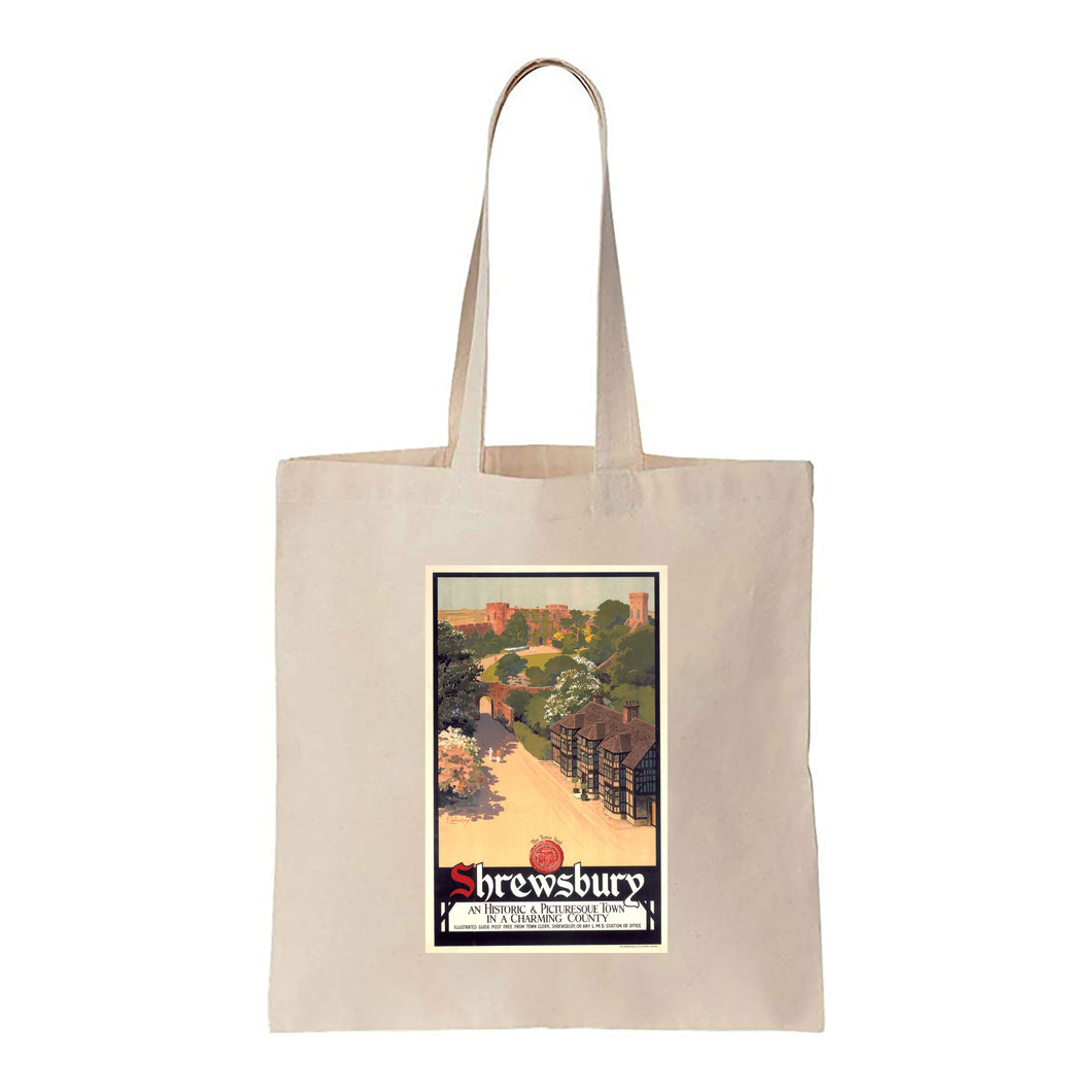 Shrewsbury - Historic and Picturesque town - Canvas Tote Bag