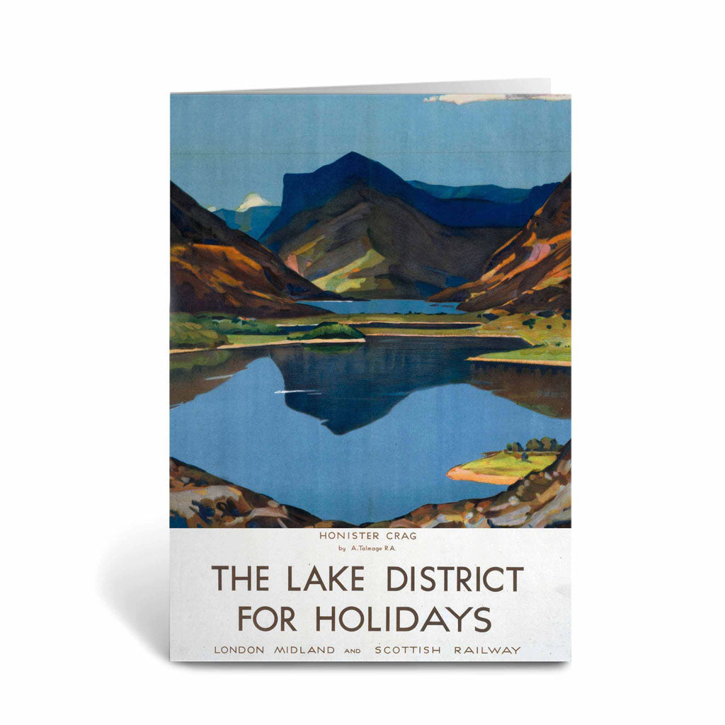 The Lake district for Holidays - Honister Crag Greeting Card