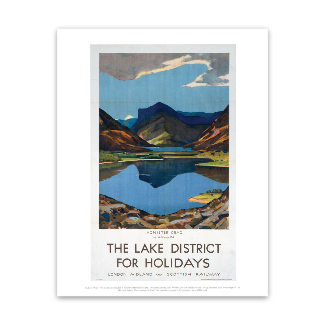 The Lake district for Holidays - Honister Crag Art Print