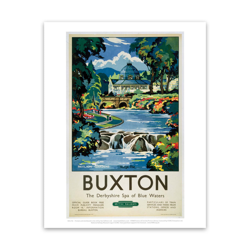 Buxton - The derbyshire spa of Blue waters Art Print