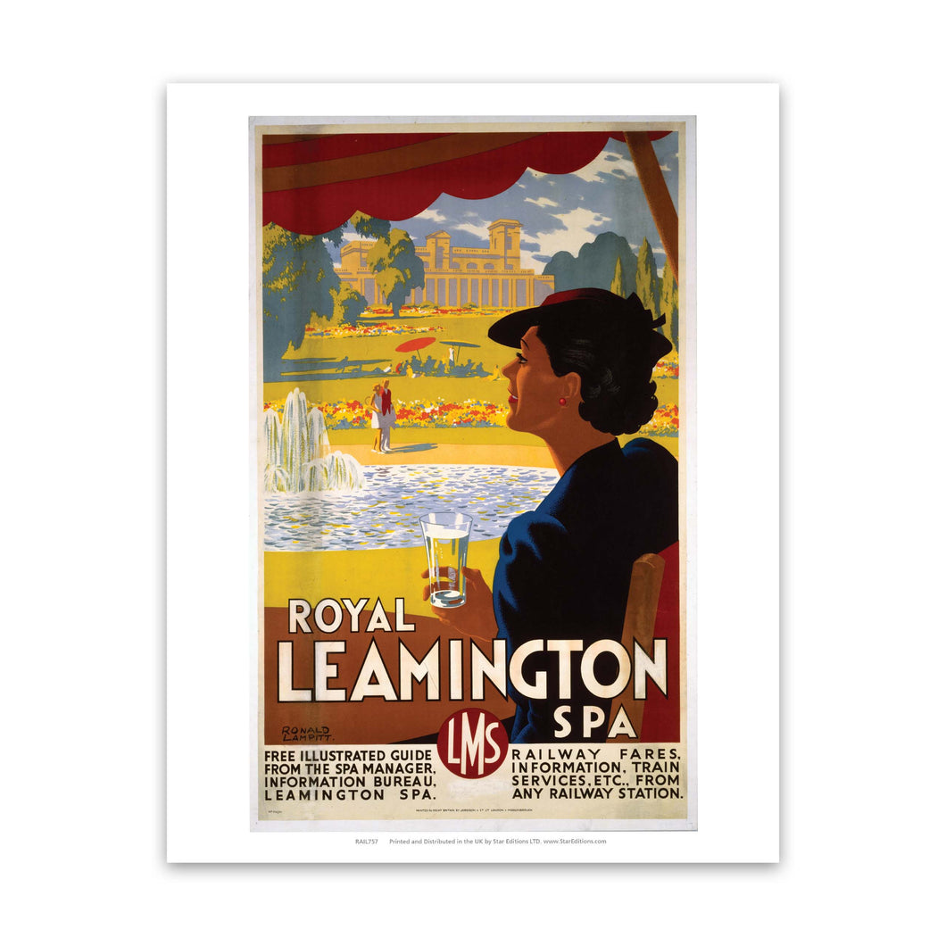 Royal Lemington Spa - LMS Railway Art Print
