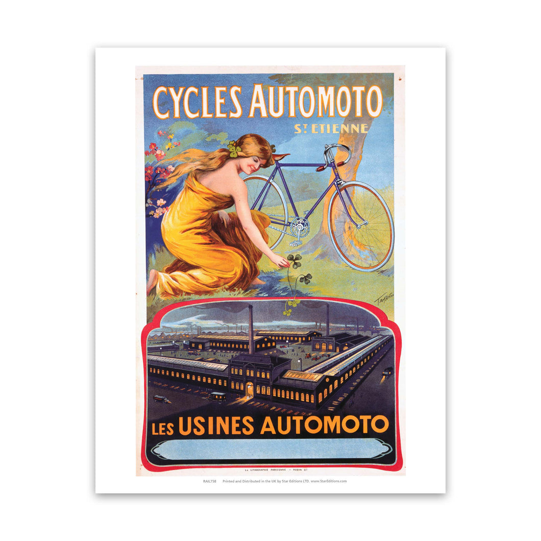 Cycles Automoto - Les Usines Automoto Art Print