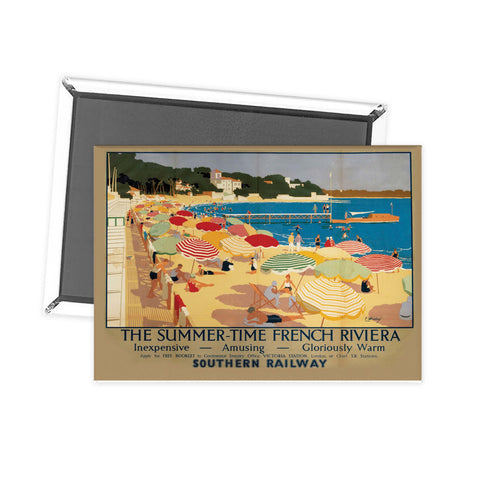 Summer-time French Riviera - Inexpensive amusing gloriously warm Fridge Magnet