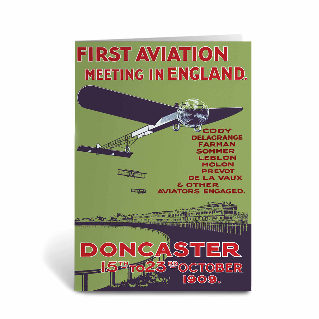 First Aviation meeting in England - Doncaster Greeting Card