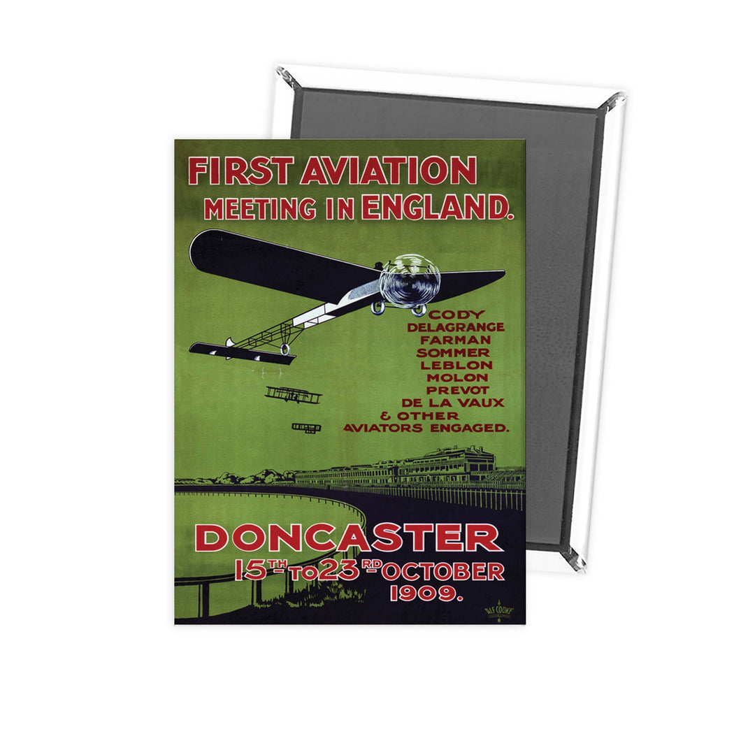 First Aviation meeting in England - doncaster Fridge Magnet