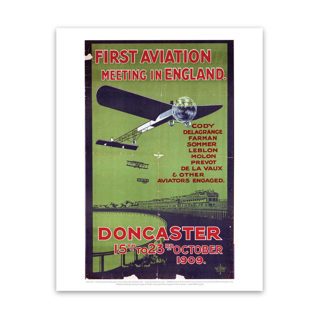 First Aviation meeting in England - Doncaster Art Print