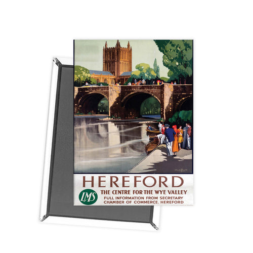 Hereford The Center for the Wye valley - LMS Fridge Magnet