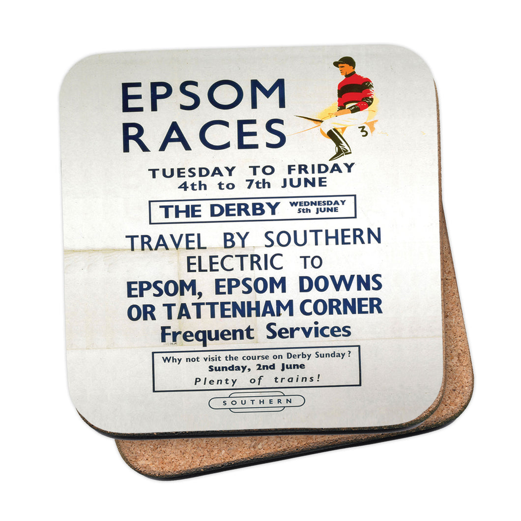 Epson Races - Travel By Southern Electric Coaster