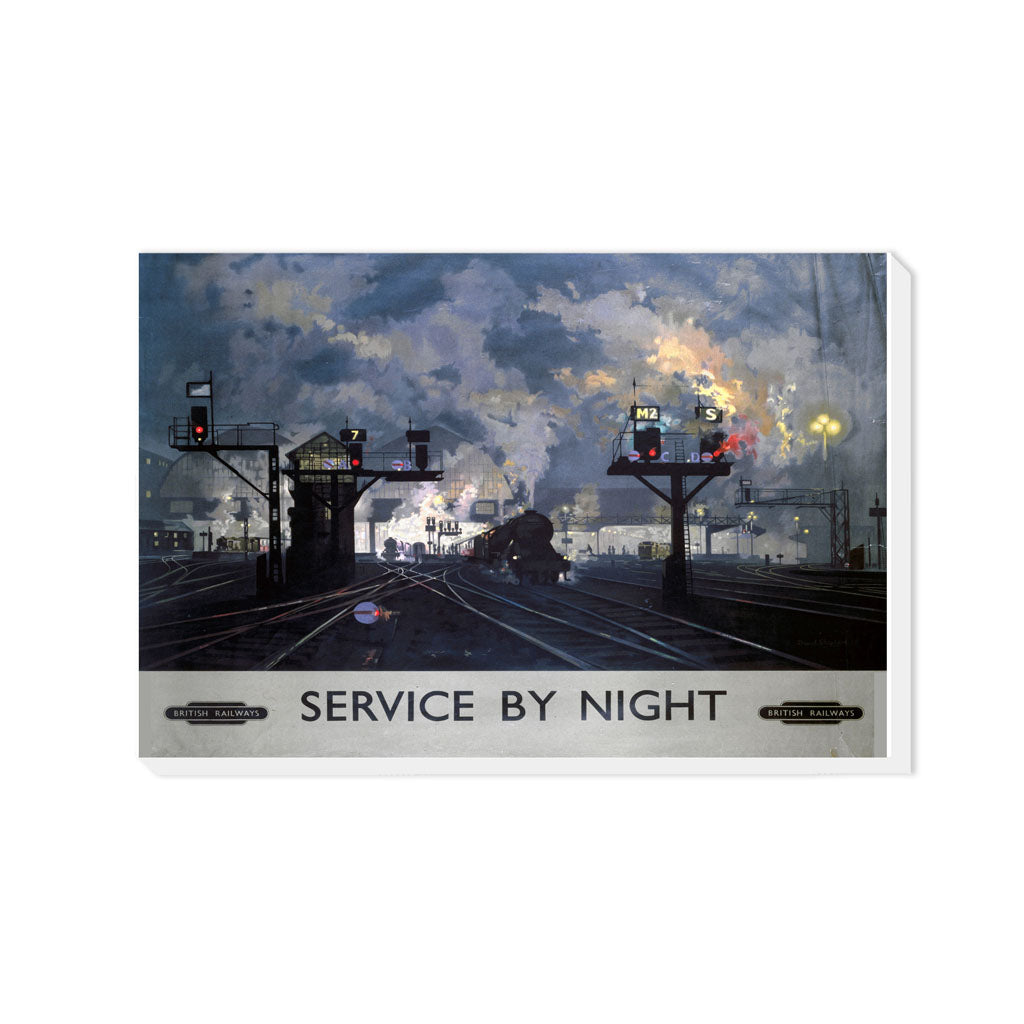 Service by Night - British Railways - Canvas
