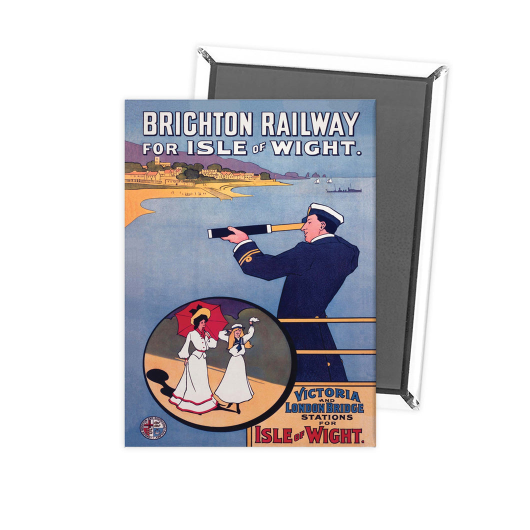 Brighton railway for Isle of wight - Sailor Telescope Fridge Magnet