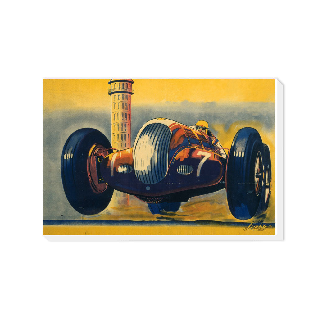 Number 7 Race car - Canvas