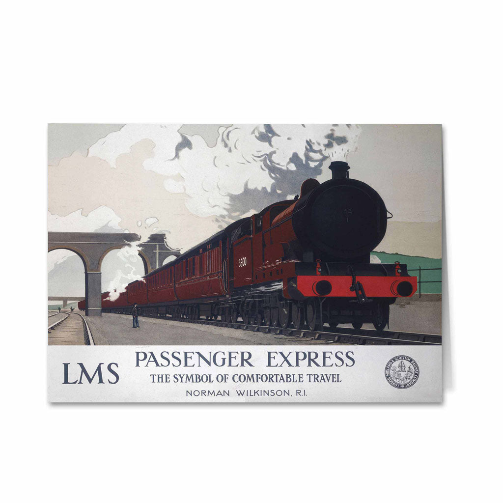 LMS Passenger Express - The Symbol of Comfortable travel Greeting Card