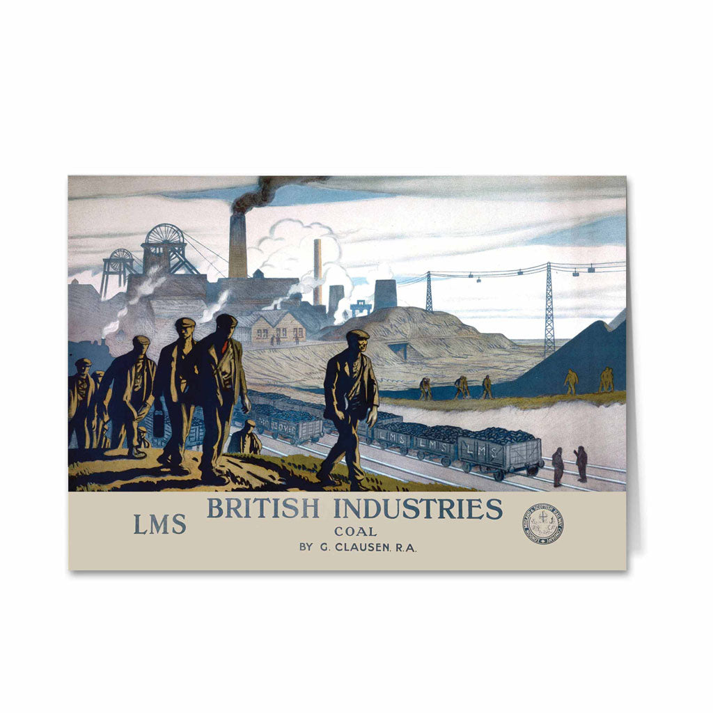 LMS British Industries Coal Greeting Card