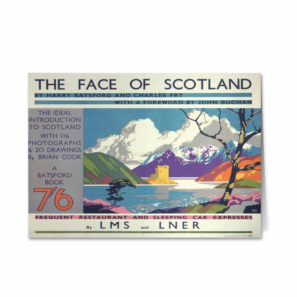 The face Of Scotland - Restaurant and Sleeping car Express Greeting Card