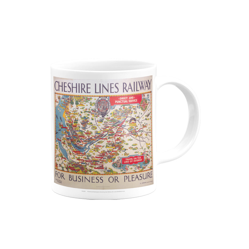 Cheshire Lines Railway map - the Line of Interest Mug