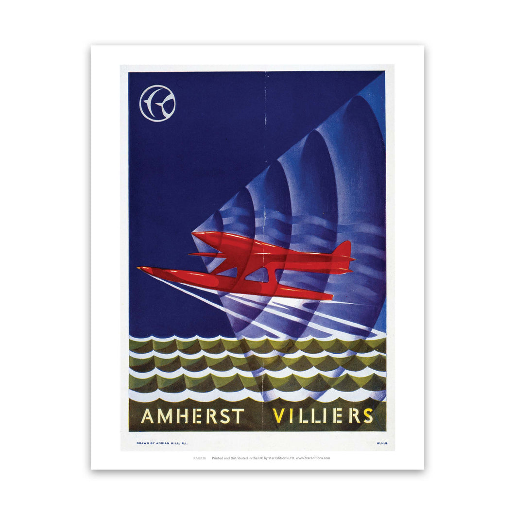 Amherst Villers - Red Plane Art Print