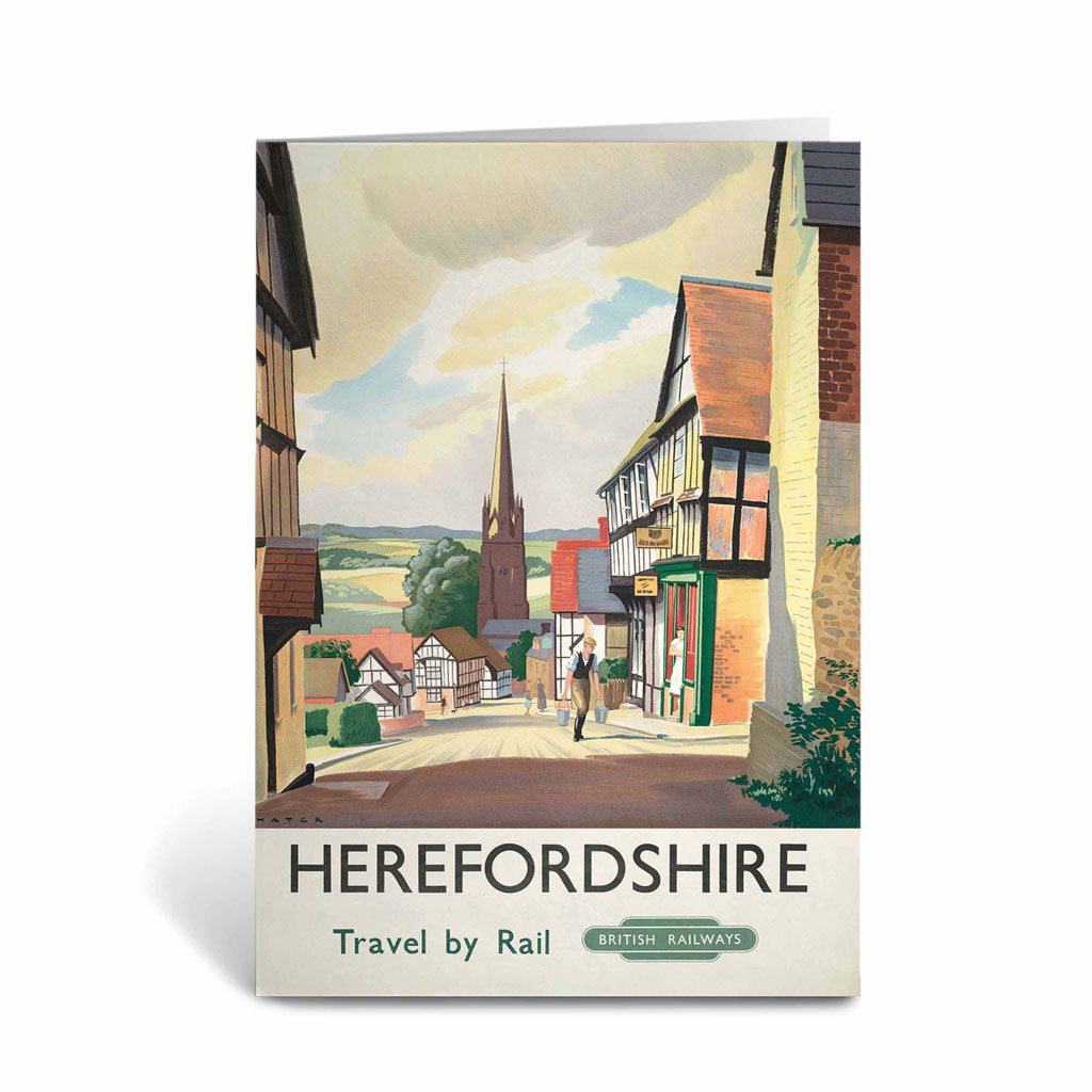 Herefordshire - Travel by Rail Greeting Card
