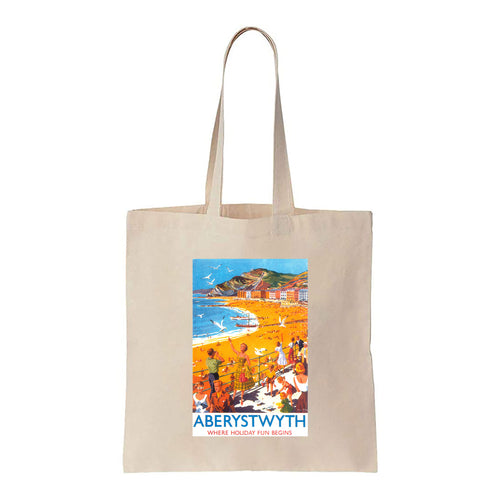 Aberystwyth - Where Holiday Fun Begins - Canvas Tote Bag