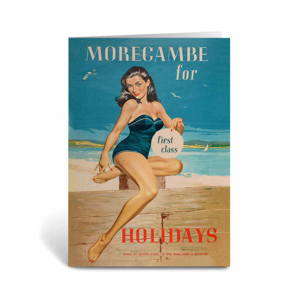 Morecambe for Holidays - 'First Class' Greeting Card
