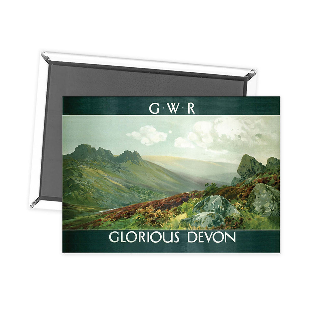 Glorious Devon - GWR Railways Vallery Painting Fridge Magnet