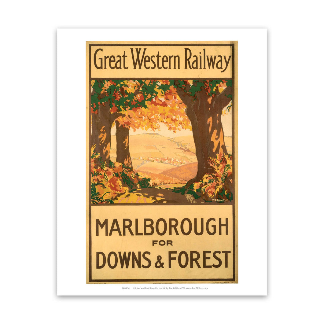 Marlborough for Downs and Forest - GWR Art Print