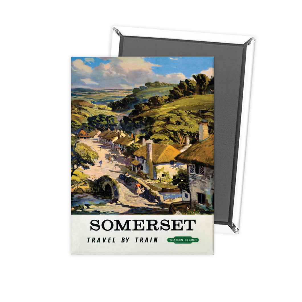 Somerset - Travel by Train British Railways Fridge Magnet