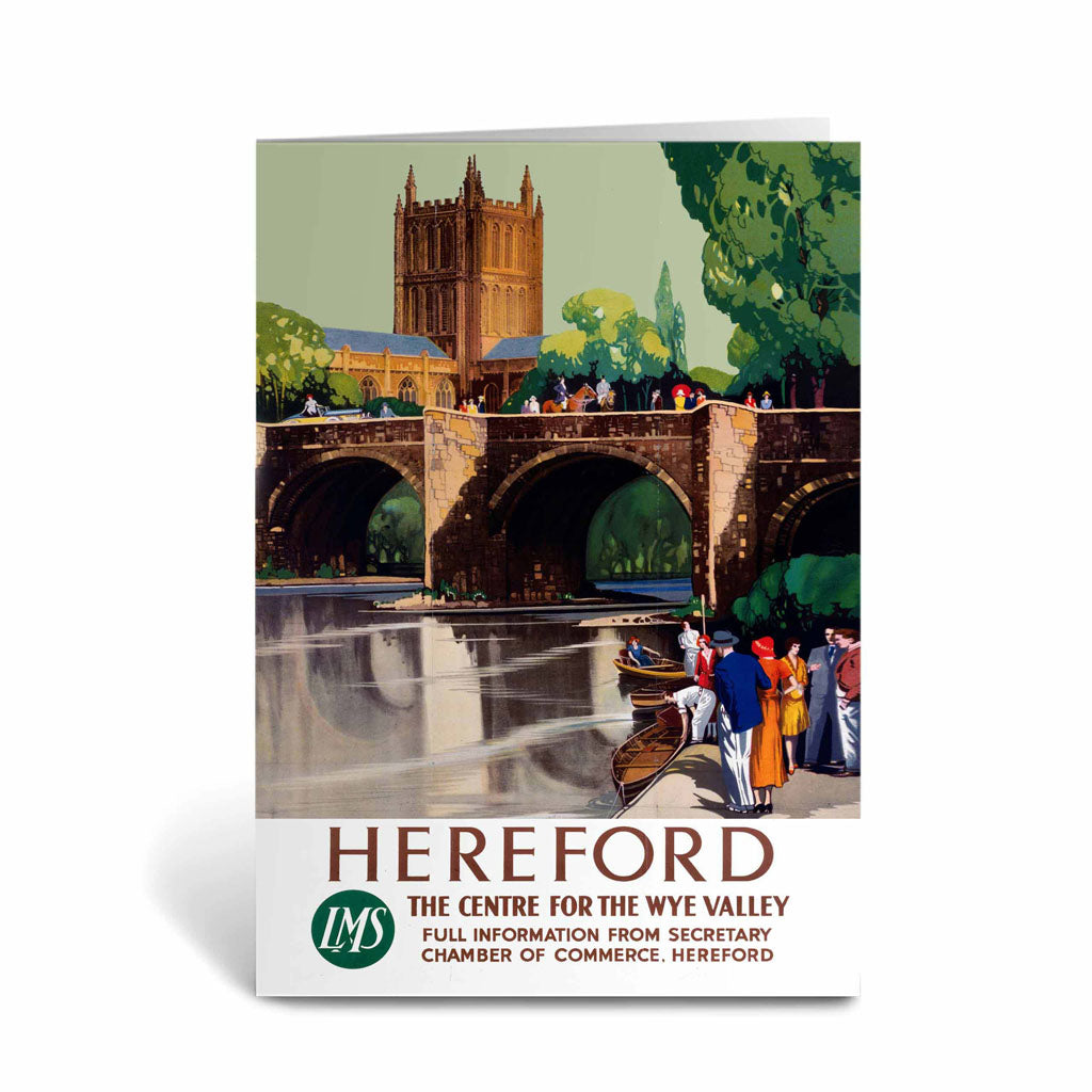Hereford - Centre for the Wye Valley LMS Greeting Card